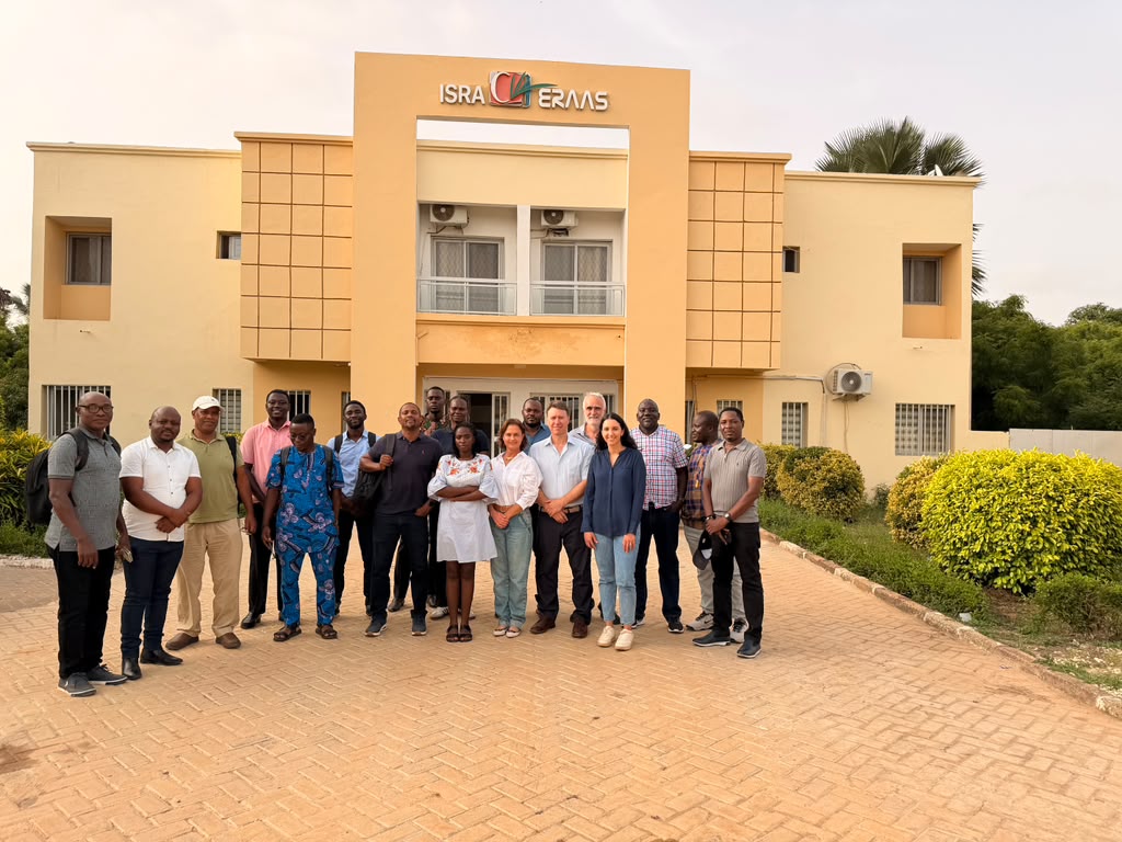 Group Photo of Wild Peanut Group in front of CERAAS Research Center in Senegal